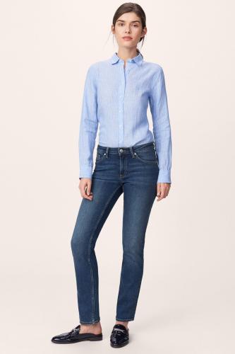 Gant γυναικείο τζην παντελόνι Straight Super Stretch Denim (32L) - 4100036 Μπλε